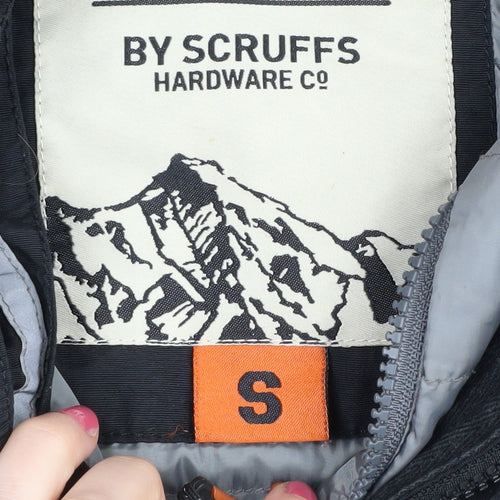 Scruffs Men's Black Nylon Hooded Windbreaker Jacket S