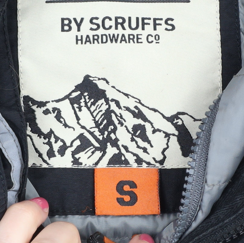 Scruffs Men's Black Nylon Hooded Windbreaker Jacket S