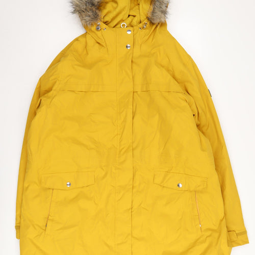 Regatta Women's Yellow Parka Coat Size 24 - Winter Essential