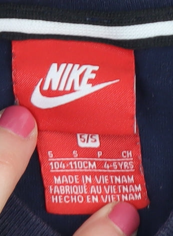 Nike Boys Blue Graphic Print T-Shirt 4-5 Years