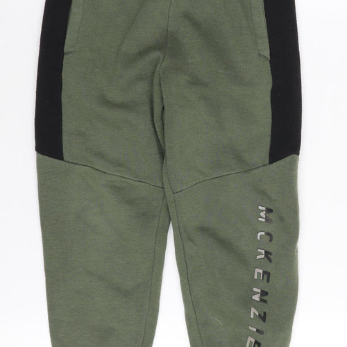 McKenzie Boys Green Black Jogger Trousers 4-5 Years