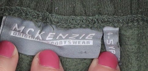 McKenzie Boys Green Black Jogger Trousers 4-5 Years