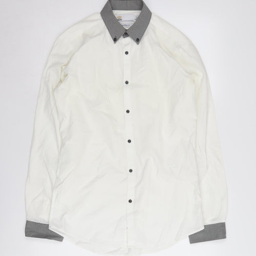 Next Men's White Slim Fit Dress Shirt