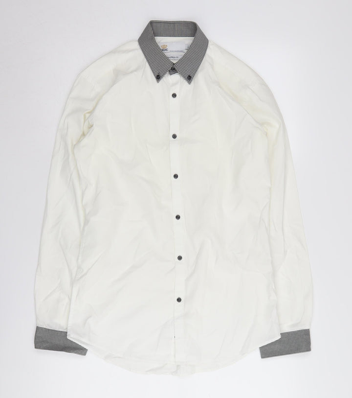 Next Men's White Slim Fit Dress Shirt