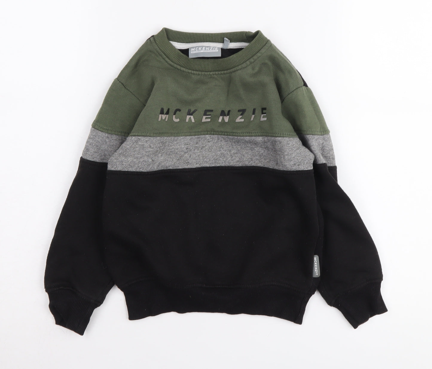 McKenzie Boys Green Colourblock Sweatshirt - 4-5 Years
