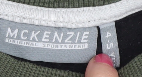 McKenzie Boys Green Colourblock Sweatshirt - 4-5 Years