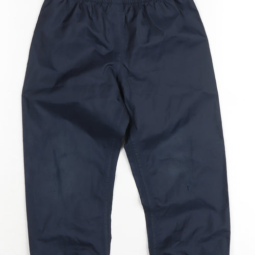 Decathlon Boys Blue Rain Trousers 3 Years Elastic Waist