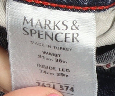 Marks & Spencer Men's Blue Jeans 36W 29L Denim