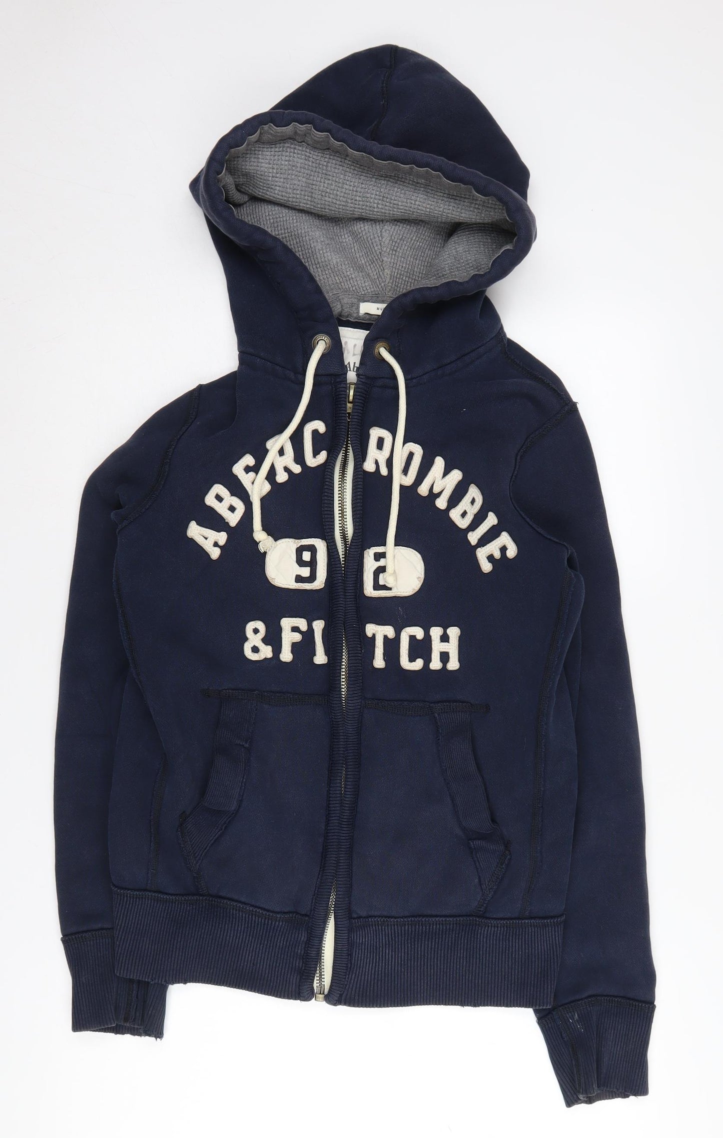 Abercrombie & Fitch Men's Blue Full Zip Hoodie S
