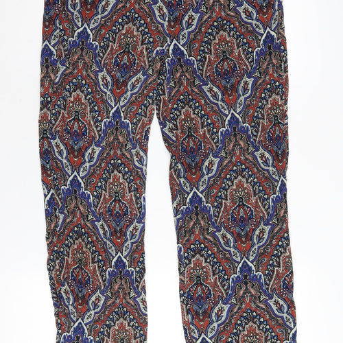 ONLY Women's Multicoloured Cropped Trousers Size 12