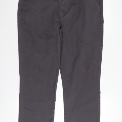 Maine Men's Grey Chino Trousers 33S Regular Fit