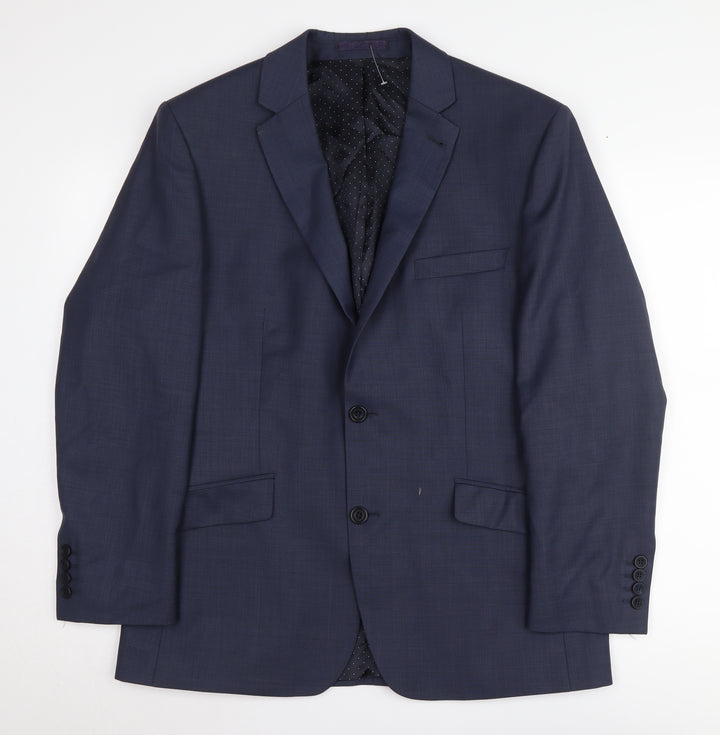 Jasper Conran Men's Blue Blazer, Size 40S, Formal Wear
