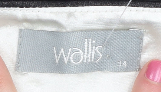 Wallis Women's Black Lace Camisole, Size 14, Elegant Sleeveless Top