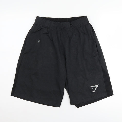 Gymshark Men's Black Athletic Shorts, Size S