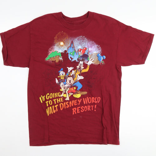 Hanes Boys Disney Red XL T-Shirt - Mickey & Friends Adventure
