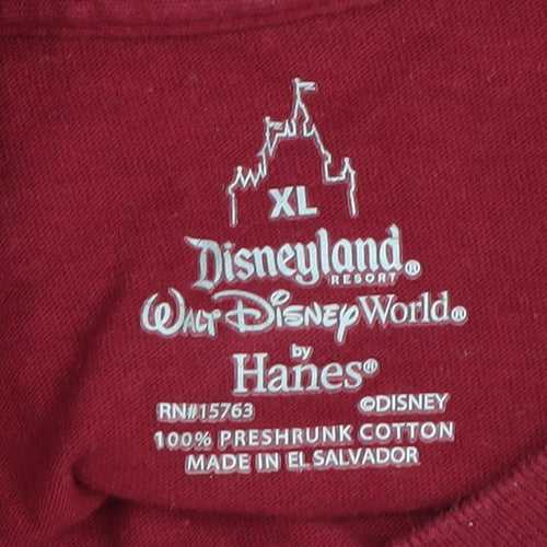 Hanes Boys Disney Red XL T-Shirt - Mickey & Friends Adventure