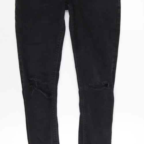 ASOS Women's Black Skinny Jeans L Slim Fit Denim