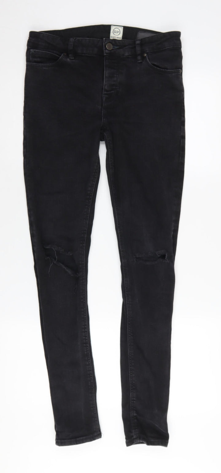 ASOS Women's Black Skinny Jeans L Slim Fit Denim