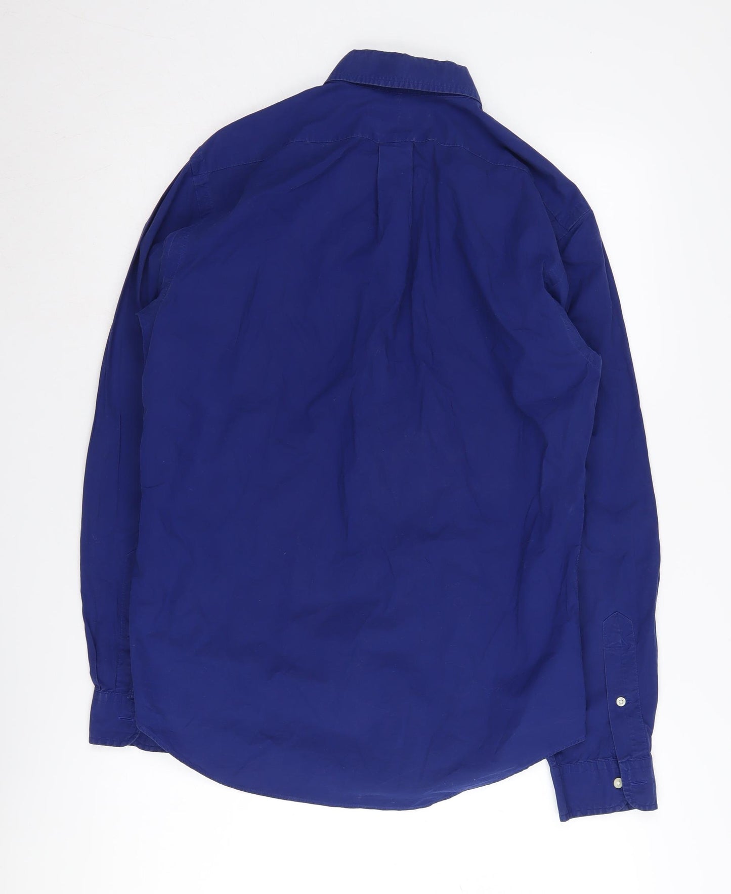 Ralph Lauren Men's Blue Slim Fit Long Sleeve Shirt M
