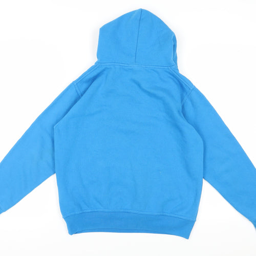 Adidas Blue Pullover Hoodie S, Unisex, Casual, Logos