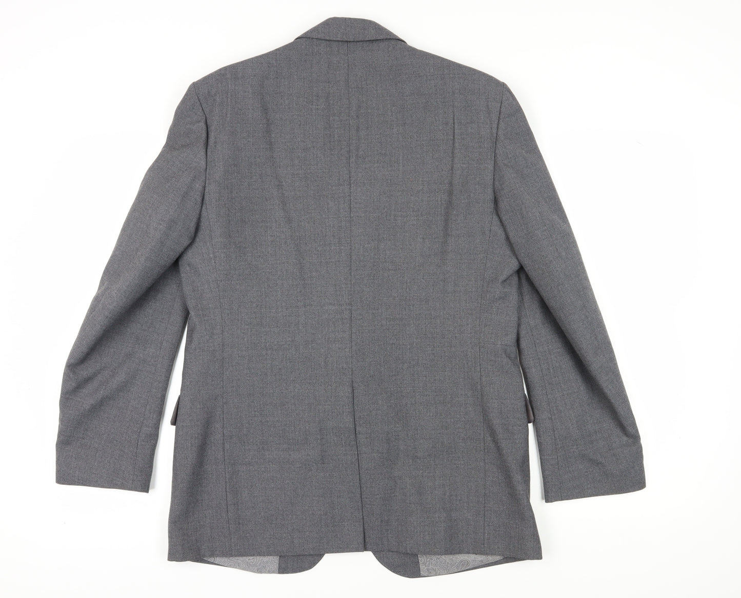 Centaur Men's Grey Single-Breasted Suit Jacket 40R