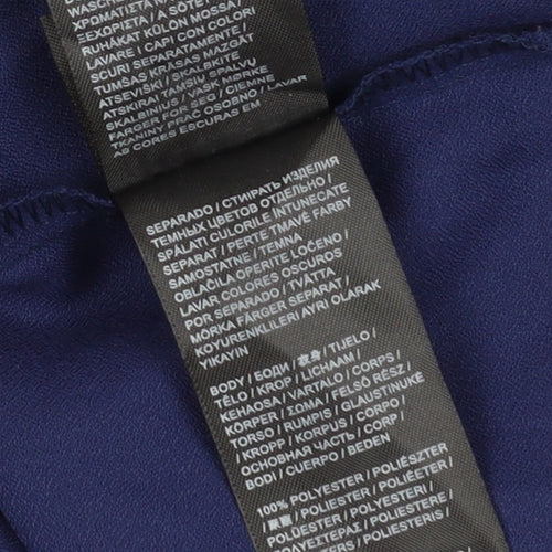 Capsule Women's Blue Crochet Accented Blouse - Size 18