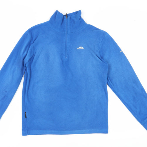 Trespass Boys Blue Fleece 1/4 Zip Sweatshirt Size 12