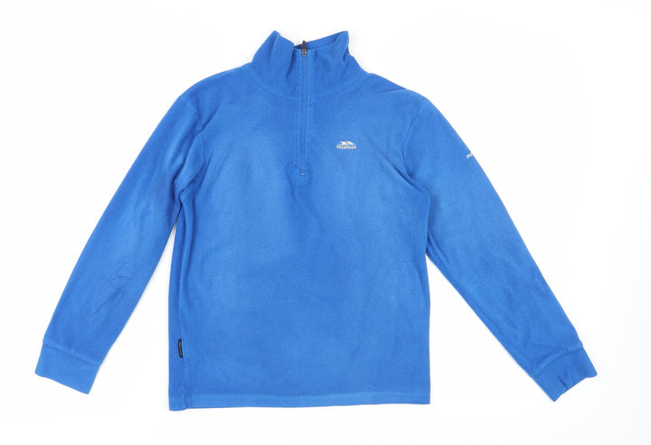 Trespass Boys Blue Fleece 1/4 Zip Sweatshirt Size 12