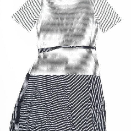 L.K. Bennett Striped A-Line Dress Women Size 12