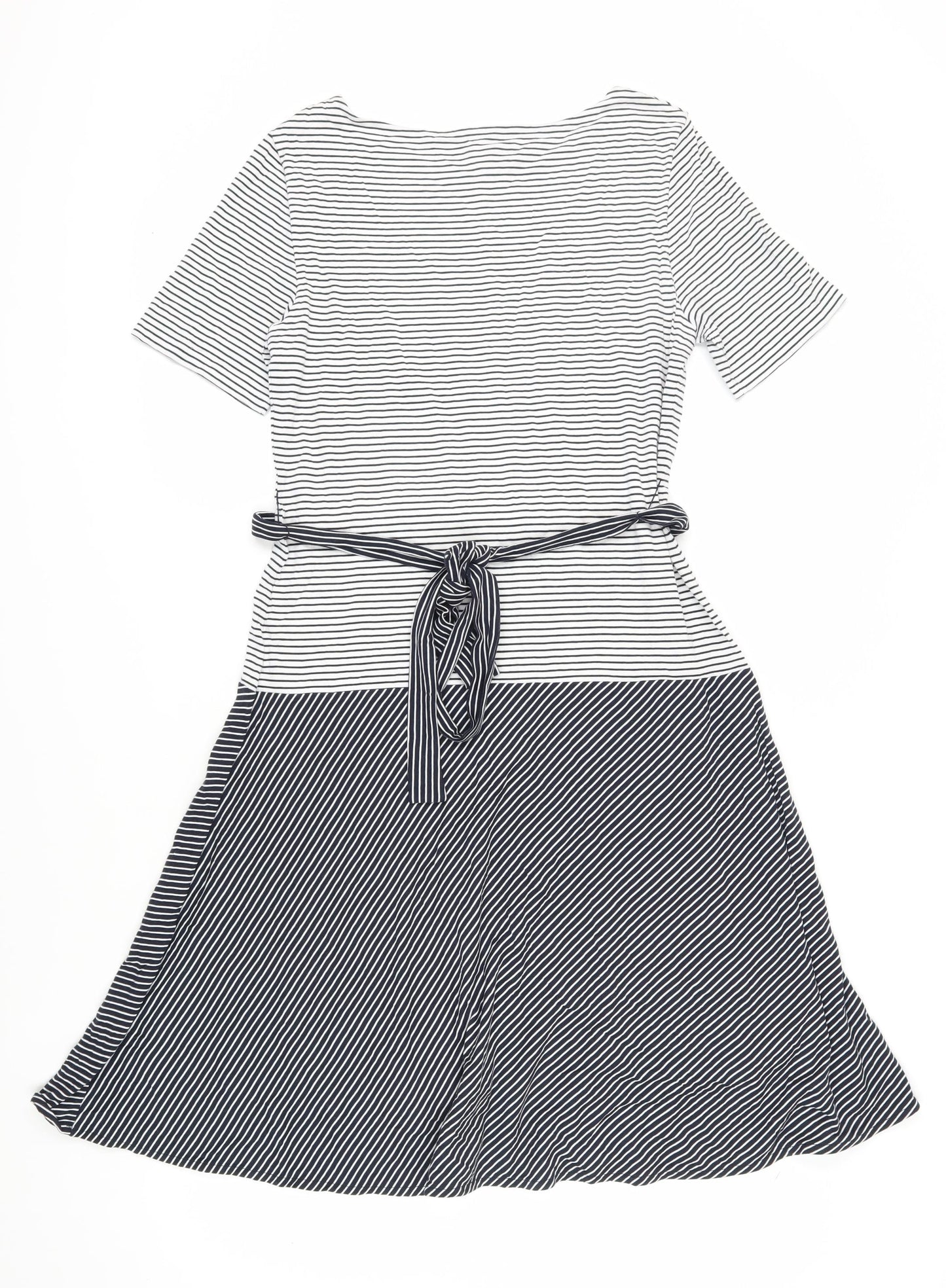 L.K. Bennett Striped A-Line Dress Women Size 12