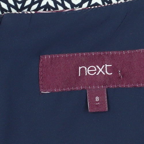 Next Women's Multicoloured Chevron Shift Dress, Size 8