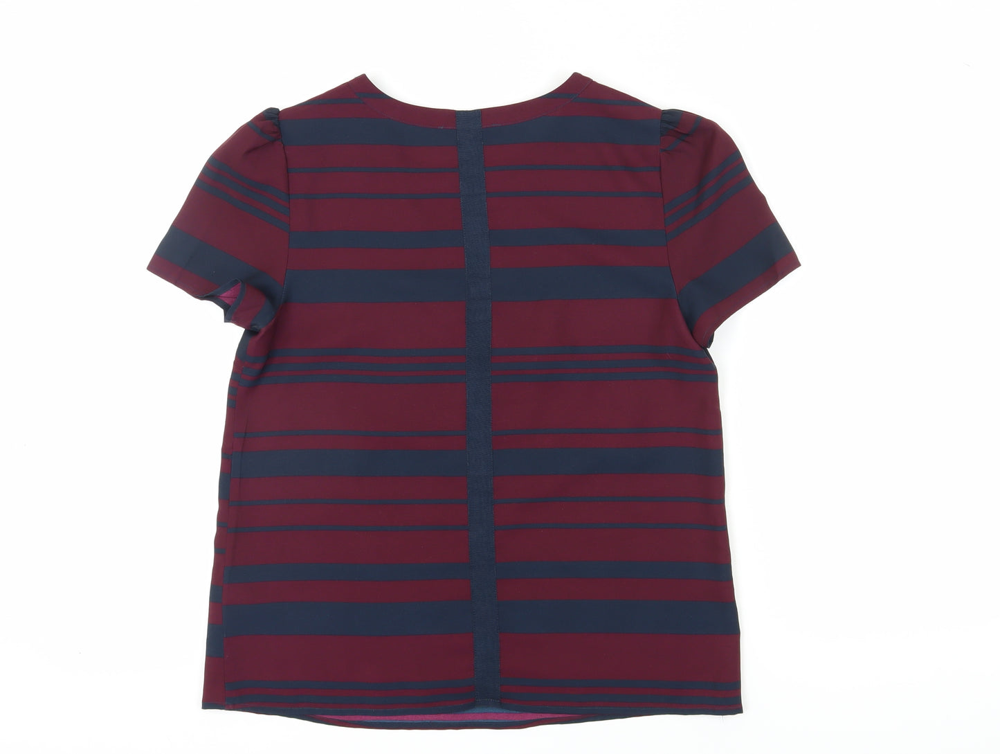 Oasis Women's Multicoloured Striped T-Shirt Size 12
