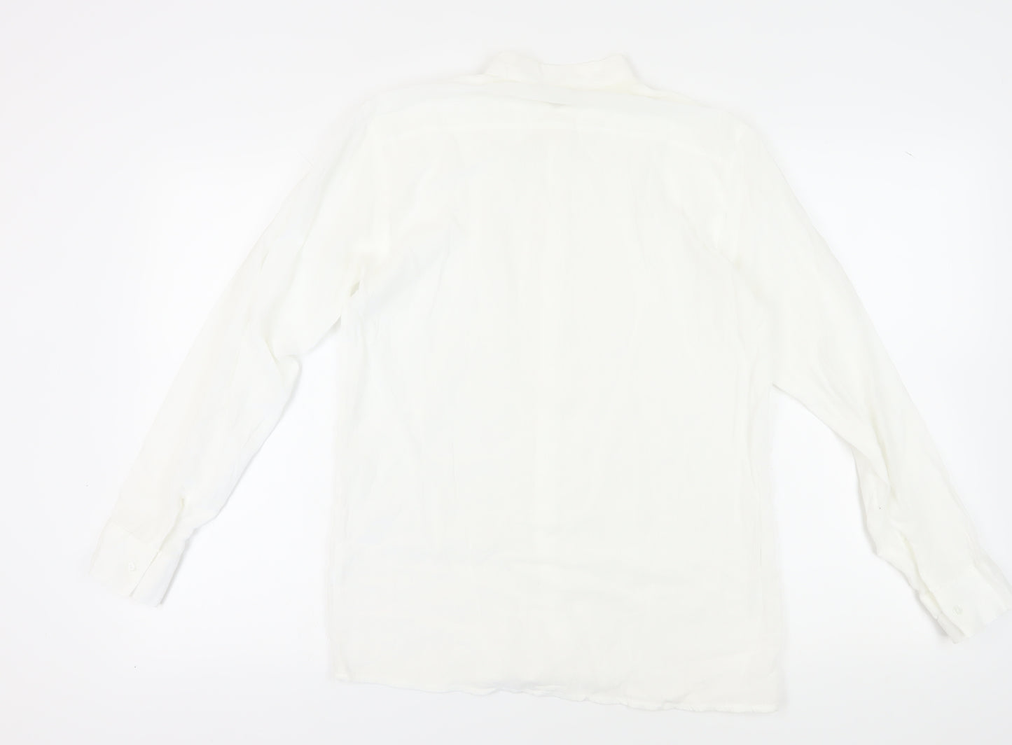ZiP Shop Unisex White Collared Button-Up M