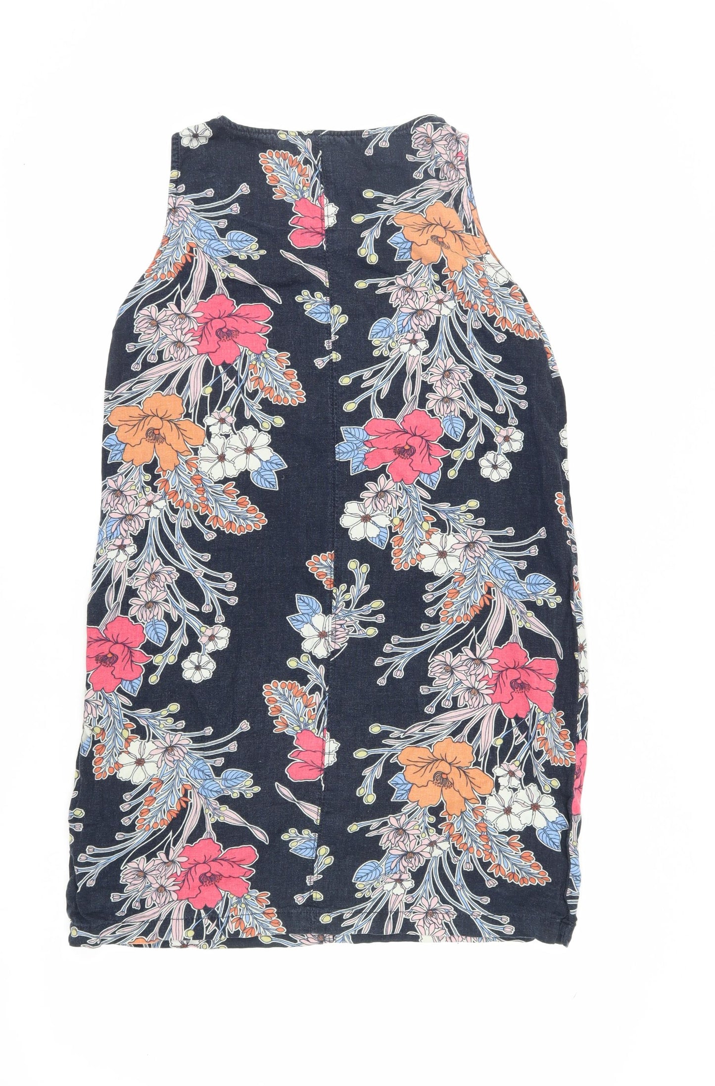 Next Women's Multicoloured Floral Shift Dress Size 12
