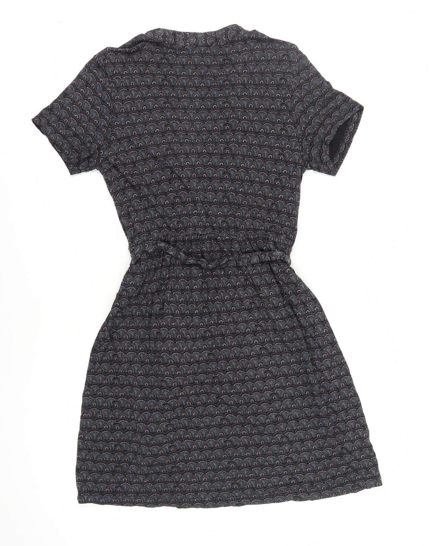 Fat Face Women's Black Wrap Dress Size 12