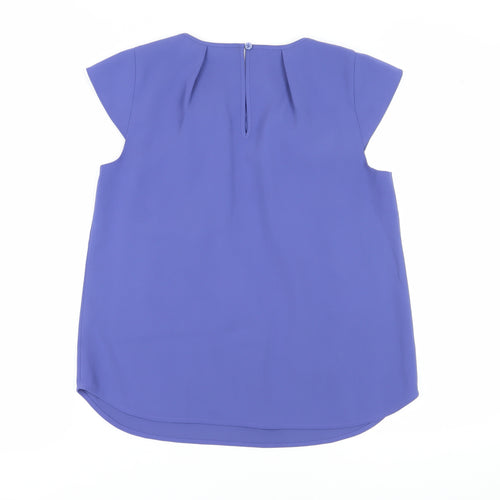 Hobbs Women's Blue Sleeveless Blouse Size 12