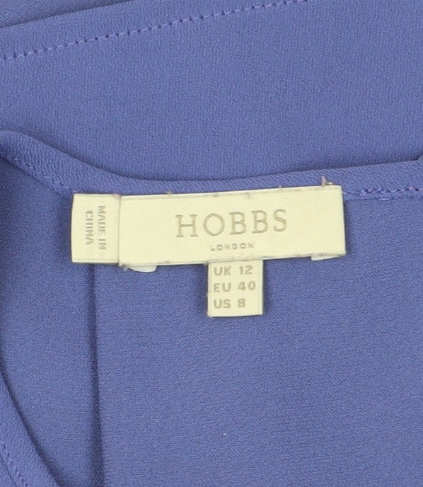 Hobbs Women's Blue Sleeveless Blouse Size 12