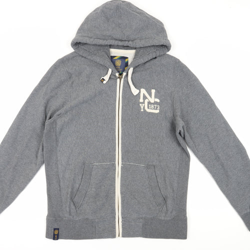Lee Cooper Men's Grey Full Zip Hoodie L