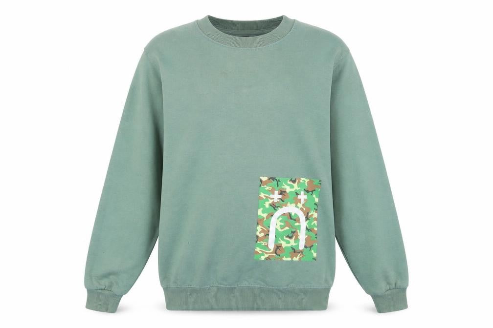 Little White Lies Green Camouflage Sweatshirt XS