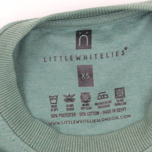 Little White Lies Green Camouflage Sweatshirt XS