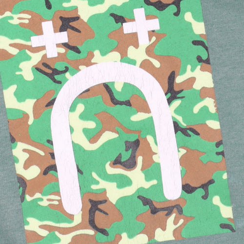 Little White Lies Green Camouflage Sweatshirt XS