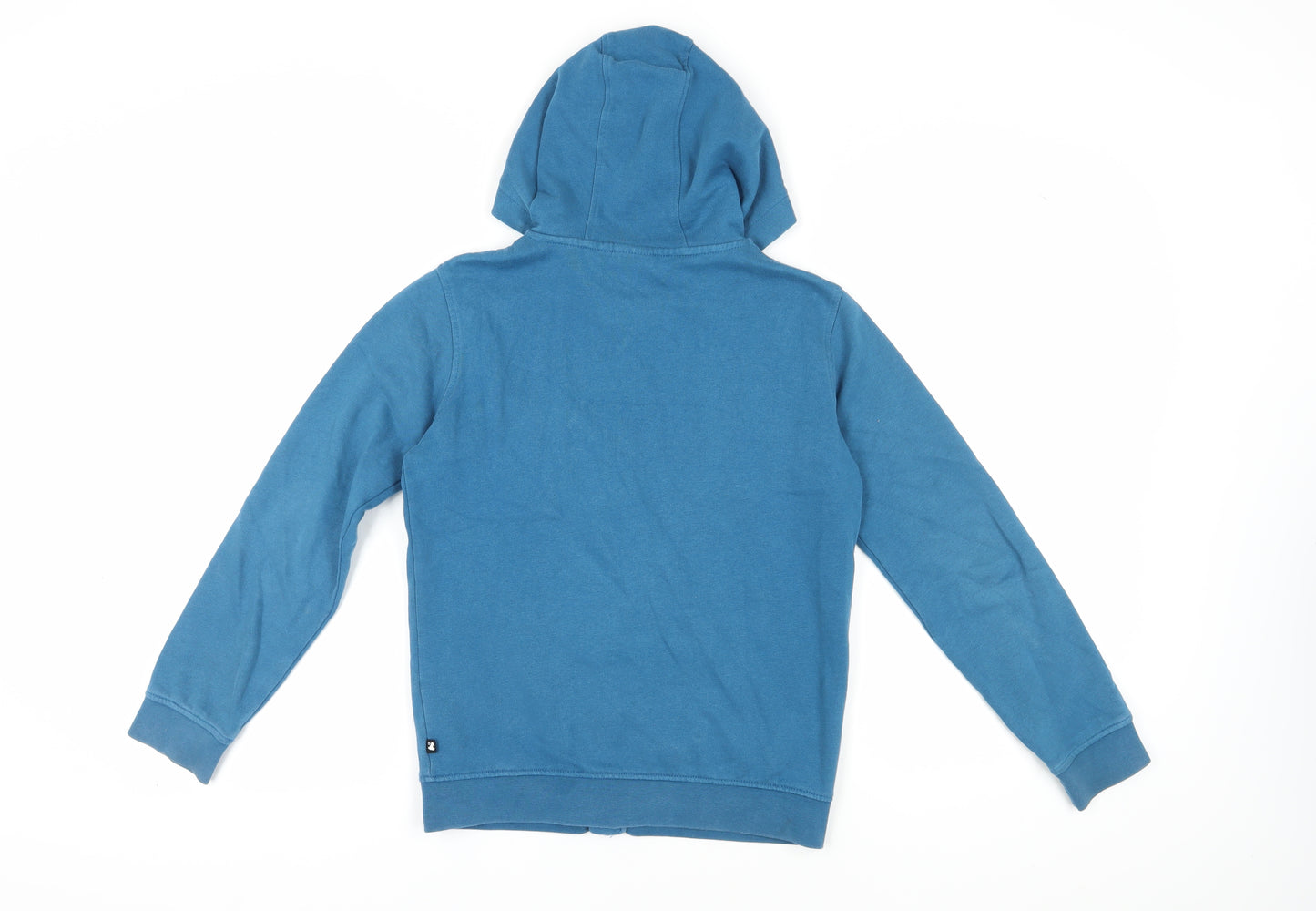 Mango Boys Blue Full Zip Hoodie, Age 10-11, Cotton Blend