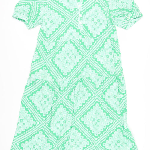 Marks and Spencer Green Petite Shift Dress, Size 14