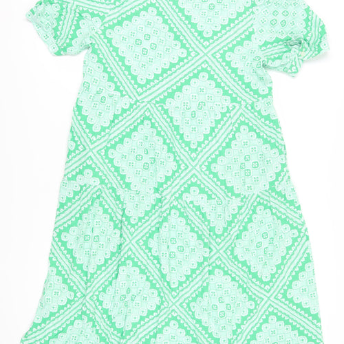 Marks and Spencer Green Petite Shift Dress, Size 14