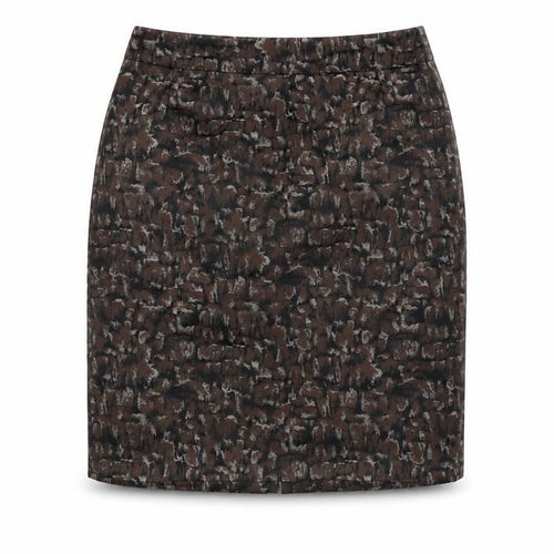 Jigsaw Women's Brown Animal Print Pencil Skirt Size 12
