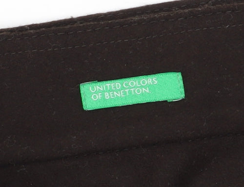 Benetton Women's Black Short Pencil Skirt, Size 14