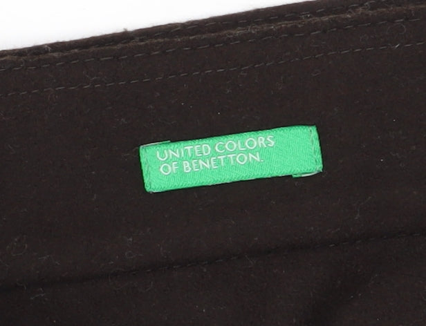 Benetton Women's Black Short Pencil Skirt, Size 14