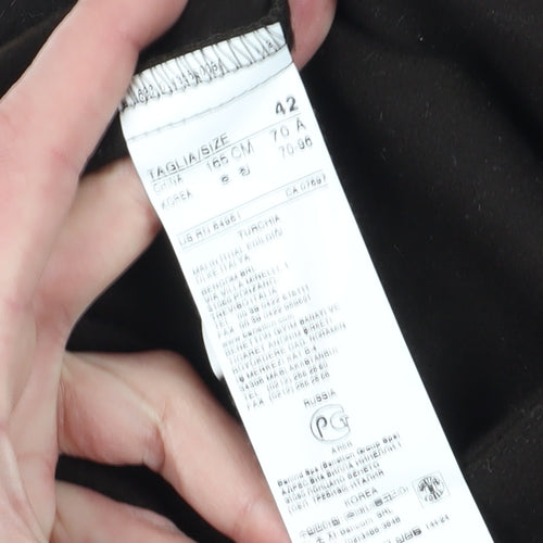 Benetton Women's Black Short Pencil Skirt, Size 14