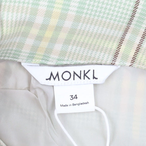 Monki Women Multicoloured Plaid Skirt Size 6
