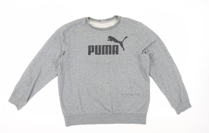 Puma Men's Grey Pullover Sweatshirt L